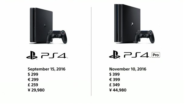 PlayStation 4 Pro Comparison Image